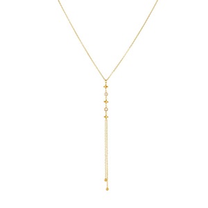 Fashionable Star Tassel Chain Gold Plated Stainless Steel Long Y Shaped Necklace Daily Party Wear - Product Image 5