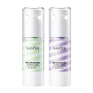 New SADOER korean cosmetics nicotinamide isolation makeup primer whitening waterproof skin makeup base cream