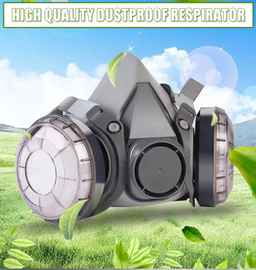 Mascarilla Respiratoria de Media Cara de Silicona Reutilizable de Alta Calidad con Certificación CE OEM, con Filtro, para Eliminación de Polvo - Product Image 2