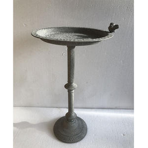 Dekorasi berdiri besi pemberi makan burung logam, dekorasi mandi untuk taman - Product Image 3