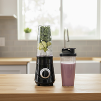 Mixeur électrique portable de haute qualité en acier inoxydable, mini, 4 lames, sans BPA, pour la maison, pour faire des smoothies