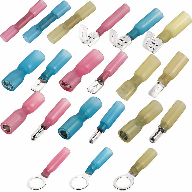 Crimp Insulated Electrical Terminals Waterproof Heat Shrink Connectors