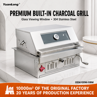 Grill BBQ en acier inoxydable avec technologie de chauffage automatique à 360° pour rôtir de la viande et du poulet dans les restaurants