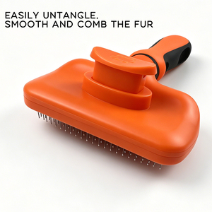 Peine y Cepillo Autolimpiante de Acero Inoxidable para Eliminar el Pelo de Mascotas, para Gatos, Perros y Conejos - Product Image 3