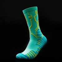 Chaussettes de cyclisme techniques - Antidérapantes, coussin en nid d'abeille, maille ventilée, haute élasticité pour le vélo de route/de montagne en plein air
