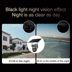 กล้องวงจรปิดพลังงานแสงอาทิตย์ 3MP 8W แบบสามมุมมอง รองรับ 4G ฟังก์ชั่น AOV ตรวจจับความเคลื่อนไหว เสียงสองทาง V380PRO กล้องวงจรปิดสำหรับฟาร์มและการเฝ้าระวังภายนอกอาคาร - Product Image 6