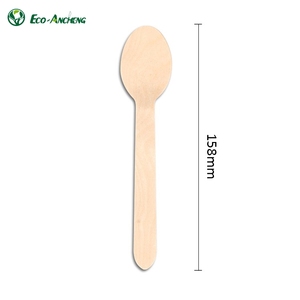 Cuchara <span class=keywords><strong>de</strong></span> <span class=keywords><strong>madera</strong></span> desechable para postres, venta al por mayor, <span class=keywords><strong>precio</strong></span> <span class=keywords><strong>de</strong></span> fábrica - Product Image 2