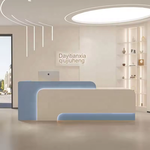 Mostrador de Recepción Minimalista de Madera Ecológica para Salón de Belleza, Hotel, Escuela, Tienda de Ropa, Caja Registradora, Institución de Capacitación - Product Image 6