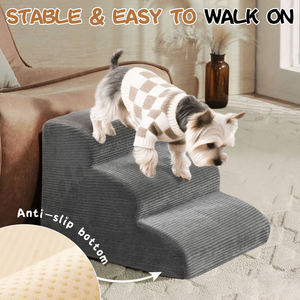 Pet <strong>Ramps</strong> 3 Steps Stairs <strong>Cat</strong> Dog Ladder Anti-slip Removable Stairs for Dogs Pet Accessories Toy Dog Bed Stairs - Product Image 4