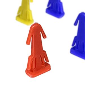 Attaches en plastique jetables rouges écologiques CH 2g pour l'emballage industriel et la fermeture des anneaux de fûts en fibre - Product Image 1