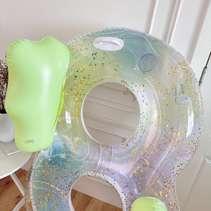 Adult Thickened Double Ring <b>Inflatable</b> Swim <b>Float</b> With Handles For <b>Pool</b> Water Park Use - Product Image 4
