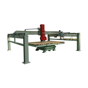 Máquina cortadora de piedra de sierra de puente CNC de 3 ejes de corte máximo de 450mm con mesa giratoria automática de paleta de madera - Product Image 3