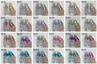 Ensemble de poudres à ongles MyBeautyNails en bois avec miroir transparent, chrome, perle, clair de lune, 48, 12, 24 couleurs, ensemble de poudres à ongles chromées