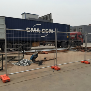 Valla Temporal de Aluminio de 6 Pies de Altura, Estilo Industrial Rectangular para Obras de Construcción, Fácil de Montar, Acabado Galvanizado - Product Image 1