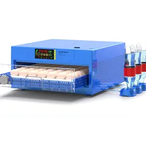 simple blue fully automatic 24/36/64/100/128/192/256/300/400 eggs turning incubator for chicken quail geese birds