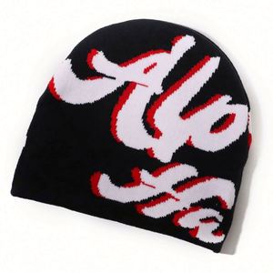 Gorro de Invierno Unisex al por Mayor con Diseño Jacquard Completo, Gorro de Punto sin Dobladillo, Gorro Jacquard Personalizado - Product Image 3