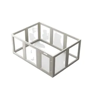 Pet box per animali domestici portatile cucciolo Playpen Pet esercizio penna con porta facile montare uso interno esterno per cani di piccole e medie dimensioni