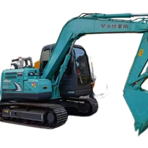 Mini excavatrice Kobelco Sk75 7 tonnes de garantie d'un an pelle sur chenilles d'occasion de haute qualité moteur moteur pompe engrenage bon état - Product Image 1