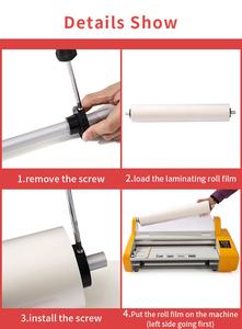 آلة تغليف حراري مقاس A2 بعرض 480 مم من المصنع مباشرة، آلة تغليف باللف الساخن للمنتجات القابلة للتشكيل - Product Image 5