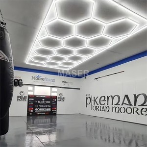 Kit <span class=keywords><strong>de</strong></span> 15 rejillas <span class=keywords><strong>de</strong></span> fábrica para tienda <span class=keywords><strong>de</strong></span> coches, luces LED <span class=keywords><strong>de</strong></span> techo para garaje, <span class=keywords><strong>faros</strong></span> hexagonales que detallan el diseño <span class=keywords><strong>de</strong></span> panal <span class=keywords><strong>de</strong></span> aluminio para <span class=keywords><strong>taller</strong></span> - Product Image 2