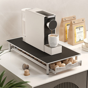 Estante de almacenamiento para cápsulas de café, organizador de escritorio de metal estilo extraíble para cápsulas Nespresso de tamaño estándar - Product Image 1