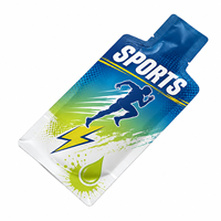 Impression personnalisée Mini échantillon Sachet de forme spéciale Gel énergétique Miel Liquide Forme Sachet Emballage Sac
