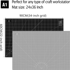Tapis de découpe auto-cicatrisant A1 rose en PVC, grand format, pour tissu - Product Image 5