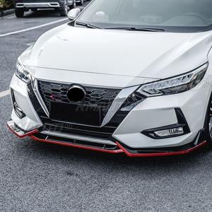 Para Nissan Sylphy 2020-2021: Kit de carrocería con alerón difusor y labio divisor de parachoques delantero, negro brillante, pieza de modificación de labio de parachoques - Product Image 6