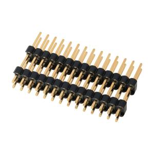 Connecteur à broches double rangée et simple rangée, en plastique, plaqué or, DIP SMD, mâle, pas de 1,27 mm et 2,54 mm, pour PCB - Product Image 1