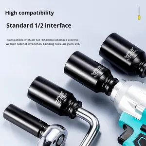 <span class=keywords><strong>Douille</strong></span> de clé à air en acier au chrome-molybdène électrolytique épaissi et trempé, 8-<span class=keywords><strong>36</strong></span> <span class=keywords><strong>mm</strong></span>, robuste, hexagonale 1/2 pouce - Product Image 5