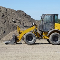 Minipala caricatrice ASV 4x4 con retroescavatore per ristrutturazioni agricole di piccole dimensioni, alimentata a diesel, con cuscinetto del cambio da 1 anno di garanzia, basso costo di trasporto