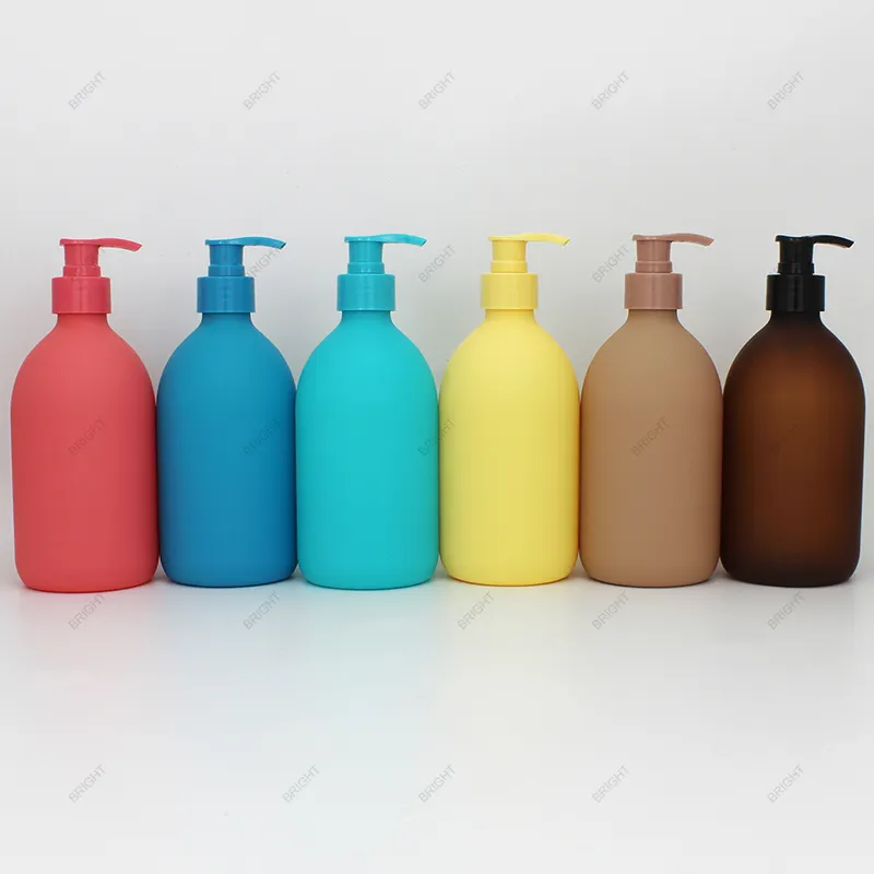 Factory Plastic Empty Bottles Colourful Squeeze Travel Containers with Pump Refillable Container Travel Body Lotion Bottle