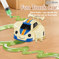 Nouveauté : Voiture de dessin au slime rechargeable avec capteur d'induction pour suivre la ligne – Jouet créatif pour enfants