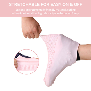 Prix <span class=keywords><strong>de</strong></span> gros Couvre-chaussures en silicone imprimé sur mesure <span class=keywords><strong>de</strong></span> plusieurs tailles Bottes <span class=keywords><strong>de</strong></span> <span class=keywords><strong>pluie</strong></span> imperméables antidérapantes pour adultes - Product Image 4