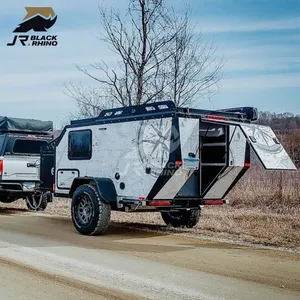 Lussuoso campeggio tralier 4x4 rimorchio caravan più economico mini camper rimorchio