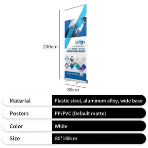 Support de bannière publicitaire enroulable rectangulaire en aluminium imprimé sur mesure pour exposition - Product Image 4