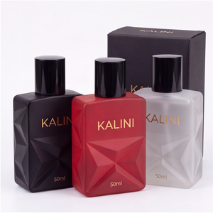 Envase de Vidrio Cuadrado de Lujo de 50 ml con Logotipo Impreso, Botella de Perfume Vacía con Cuello Corto para Fragancias del Hogar, con Caja - Product Image 4