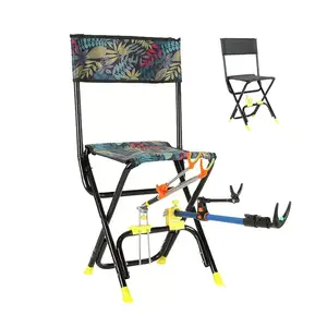 Low Price Lightweight Fishing Lawn Portable Folding Camping Chairs With Rod Holder