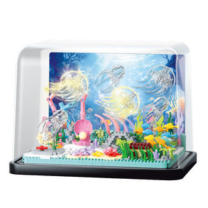 Bloques de Construcción de Coral y Medusas - Serie Bajo el Mar 30,000 Leagues, Juguete Educativo de Plástico ABS, 0-3 Meses, Caja de Color - Product Image 4