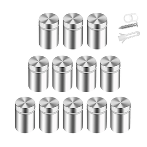 Vendita calda di buona qualità in acciaio inox segno di pubblicità di vetro segno di stallo vite supporto - Product Image 4