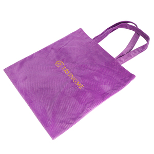 Sacs à provisions brodés en <span class=keywords><strong>velours</strong></span> côtelé sac fourre-tout en <span class=keywords><strong>velours</strong></span> côtelé - Product Image 5
