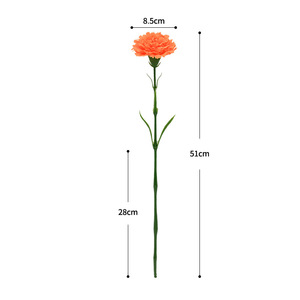 Dongchen Crafts Artificial Carnation Silk <b>Flowers</b> Single-headed Long-stem 8.5 Cm Diameter <b>Vase</b> <b>Flowers</b> Home Decor - Product Image 5