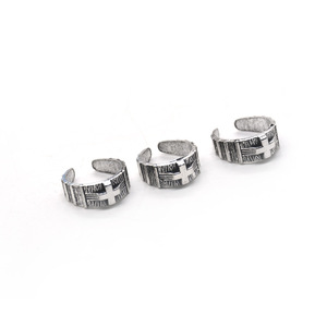 Vintage <b>Silver</b> Open <b>Ring</b> <b>Cross</b> Design Jewelry Gift For Women Men Fashion <b>Rings</b> RRS 002 - Product Image 2