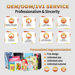 1g 3.5g 7g 14g 28g nhựa niêm phong mờ con Ba lô kẹo ăn được Cookie Mylar Túi tùy chỉnh in doypack - Product Image 6