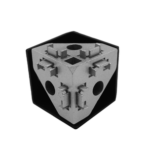 Fente d'usine 8 3 voies <span class=keywords><strong>30x30</strong></span> 40x40 connecteur de profil d'angle Triangle support de Cube carré - Product Image 4