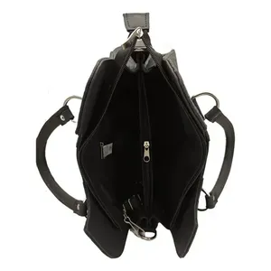 Bolso Tote de Cuero Vacuno Fana Thaliss Color Chocolate, Gran Capacidad, Cierre de Solapa, Correa para el Hombro, Bolso de Mujer - Product Image 1