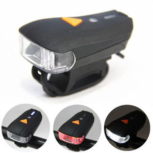 Yueli Bicycle Headlight LED Rechargeable <b>USB</b> Charging IPX4 Waterproof 4 Modes Black Plastic Sensor <b>Light</b> For <b>Night</b> Riding - Product Image 1