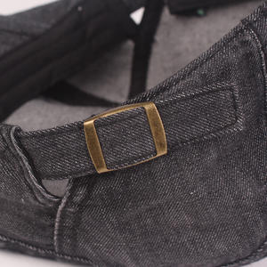 Boina de algodón puro ajustable para <span class=keywords><strong>hombre</strong></span>, <span class=keywords><strong>sombrero</strong></span> de vendedor de periódicos de ala plana, estilo <span class=keywords><strong>vaquero</strong></span> occidental clásico para primavera y verano, diseño de personaje informal - Product Image 3