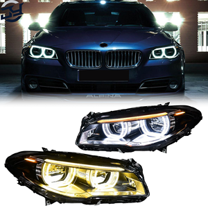 JY <span class=keywords><strong>LED</strong></span> Angel Eyes <span class=keywords><strong>LED</strong></span> knipperlichten voor BMW 5 Serie F10 koplampunits F11 F18 2010 tot 2017 DRL Plug & Play autokoplamp - Product Image 1