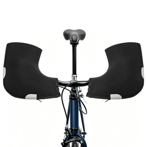 Winter-Fahrradlenker-Handschuhe Pogies aus Neopren, Wasserdicht, Langlebig, Waschbar, Faltbar, Verstellbar für Straßen-/Stadt-/Berg-/Elektrofahrräder - Product Image 2